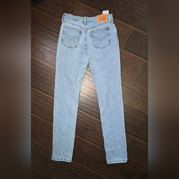 Levis 501 Girls Light Denim Blue Jeans Size 14A - Picture 2 of 12